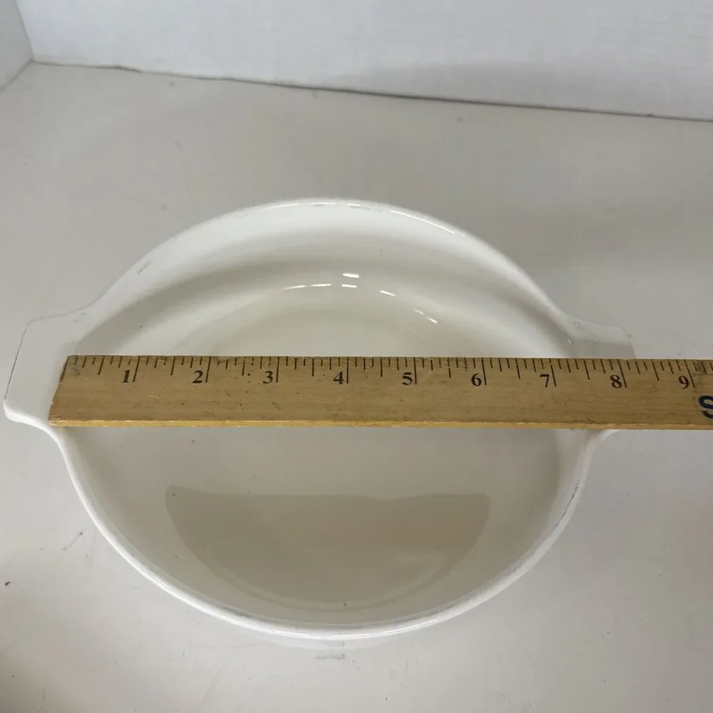 Vintage Corning Ware 1 QT White BUFFET SERVER B-1 Casserole Covered Baking Dish